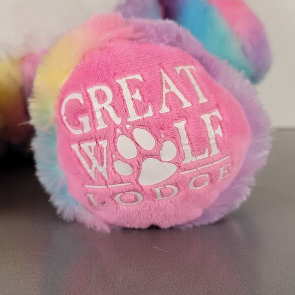 Build-A-Bear Great Wolf Lodge Rainbow Plush Cat 17" Stuffed Animal Toy 2021 - Picture 7 of 12